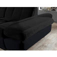 ECKSOFA in Mikrofaser Graphitfarben  - Schwarz/Graphitfarben, Design, Textil/Metall (341/204cm) - Xora