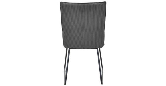 STUHL - Anthrazit/Schwarz, Design, Textil/Metall (47/87/62cm) - Johann Jakob