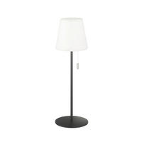 AKKU-TISCHLEUCHTE Talent 12/38 cm  - Anthrazit/Weiß, KONVENTIONELL, Kunststoff/Metall (12/38cm)