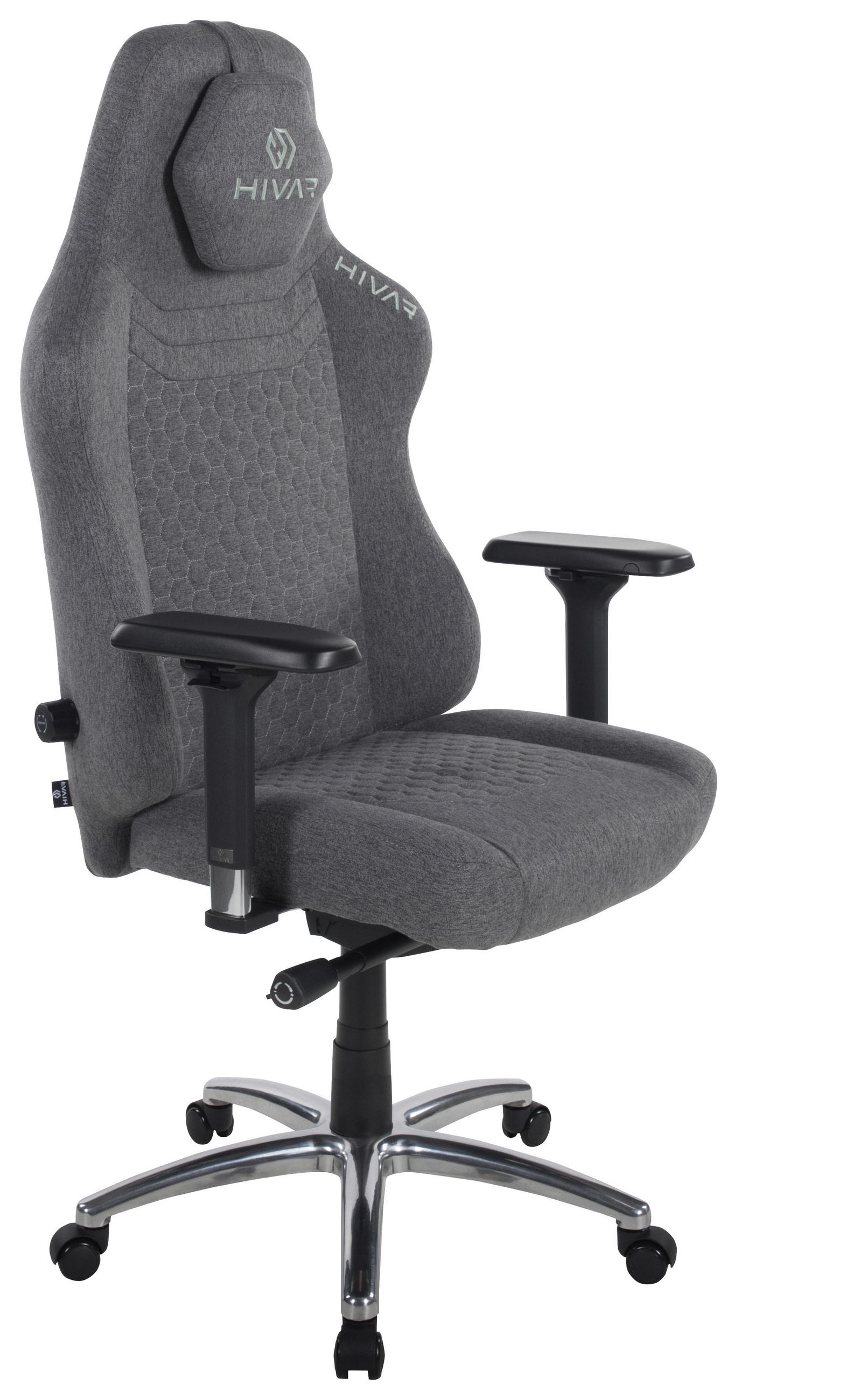ORBICAL XL Nebulon Silver Silberfarben, Anthrazit, Grau Metall, Textil   - Anthrazit/Silberfarben, LIFESTYLE, Textil/Metall (81/147/72cm) - HIVAR