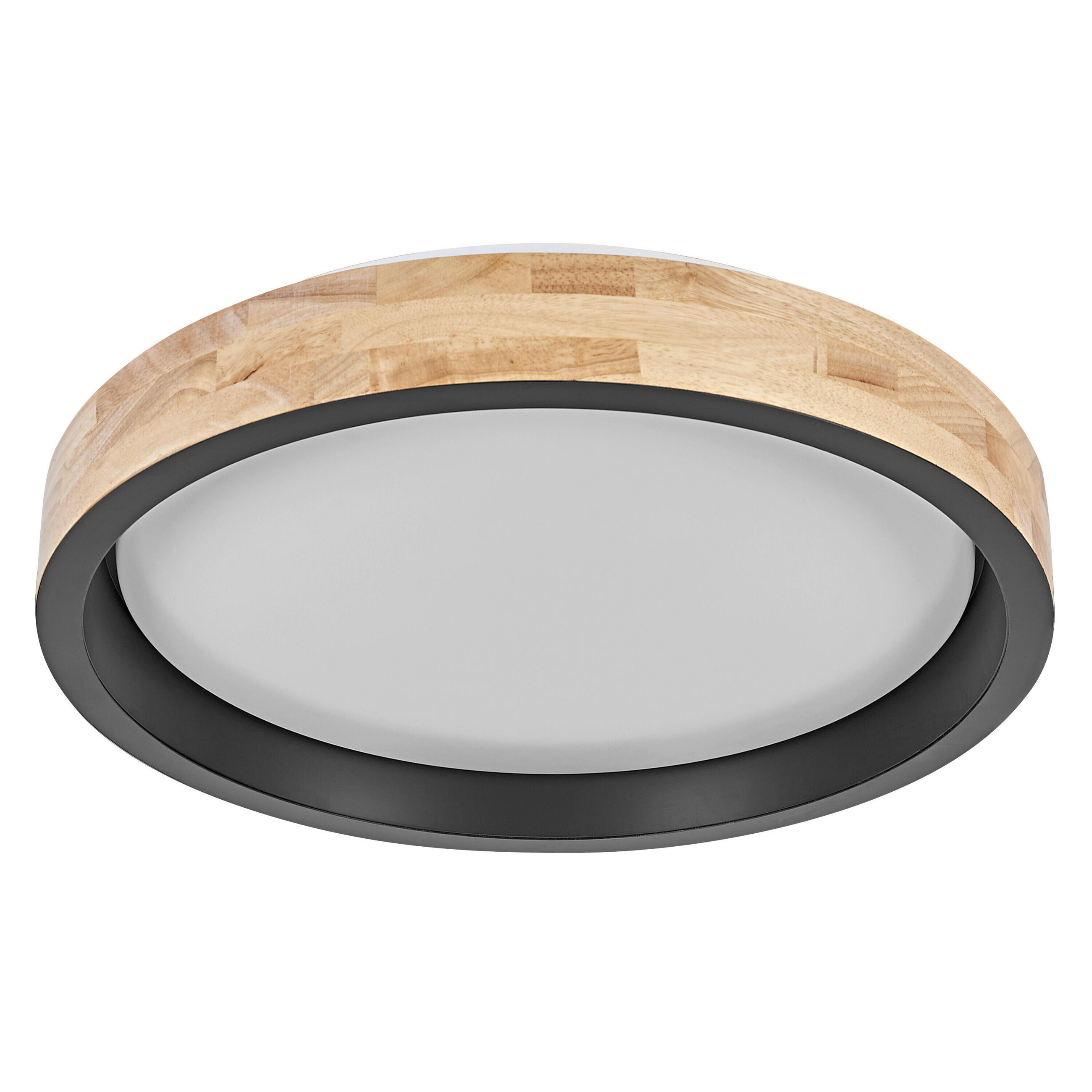 LED-DECKENLEUCHTE 41/8,5 cm  - Schwarz/Naturfarben, Natur, Holz/Kunststoff (41/8,5cm) - Osram