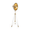 STEHLEUCHTE  57/157/53 cm   - Beige/Goldfarben, Trend, Kunststoff/Textil (57/157/53cm) - Kayoom