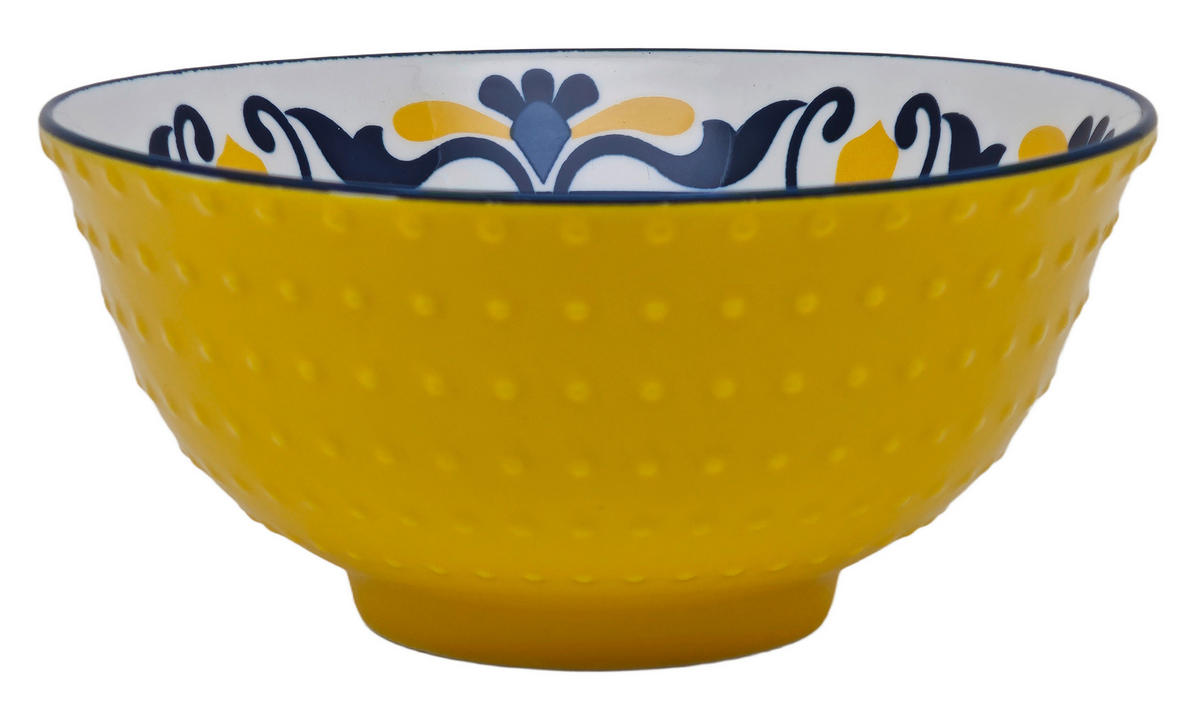 MÜSLISCHALE  - Gelb, Trend, Keramik (15,7/7,3cm) - Novel
