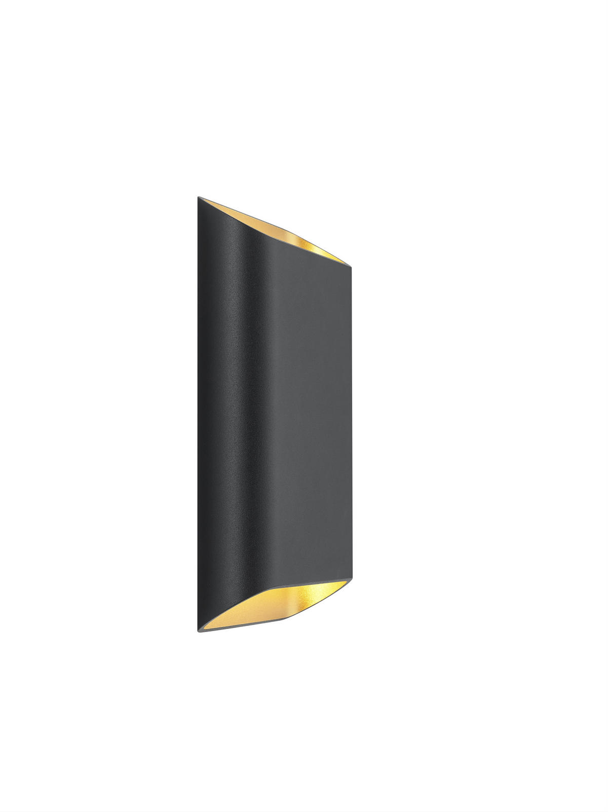 LED-WANDLEUCHTE 20/14.5/4.0 cm   - Goldfarben/Schwarz, Design, Metall (20/14.5/4.0cm) - Helestra