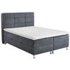 BOXBETT 140/200 cm  in Blau, Grau  - Chromfarben/Blau, Konventionell, Textil/Metall (140/200cm) - Carryhome