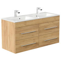 WASCHTISCHKOMBI 120 cm  - Eichefarben/Weiß, Basics, Keramik/Holzwerkstoff (120cm) - MID.YOU