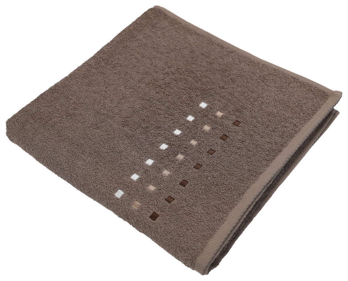 PROSOP DE DUȘ 70/140 cm maro, taupe  - maro/taupe, Konventionell, textil (70/140cm) - Esposa