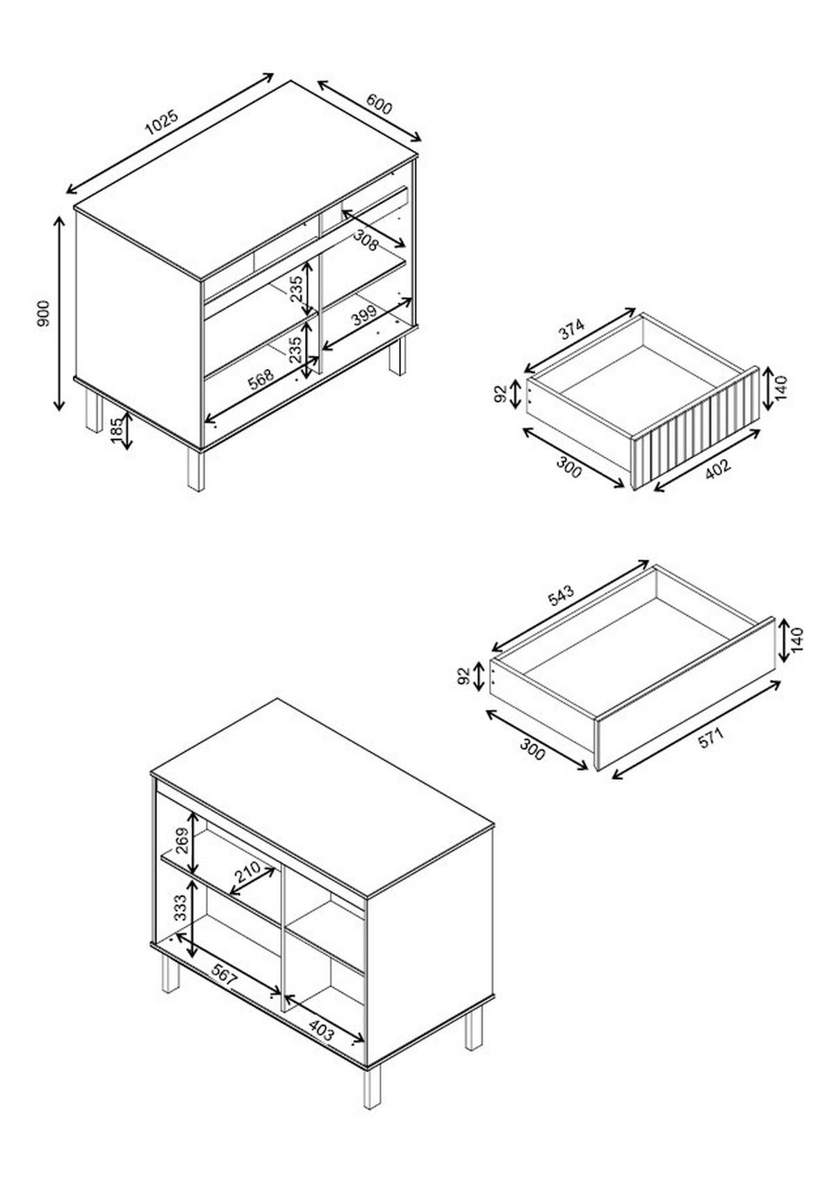 KÜCHENINSEL 102,5/90/60 cm  in Beige, Hellbraun  - Hellbraun/Beige, Design, Holz (102,5/90/60cm) - Livetastic