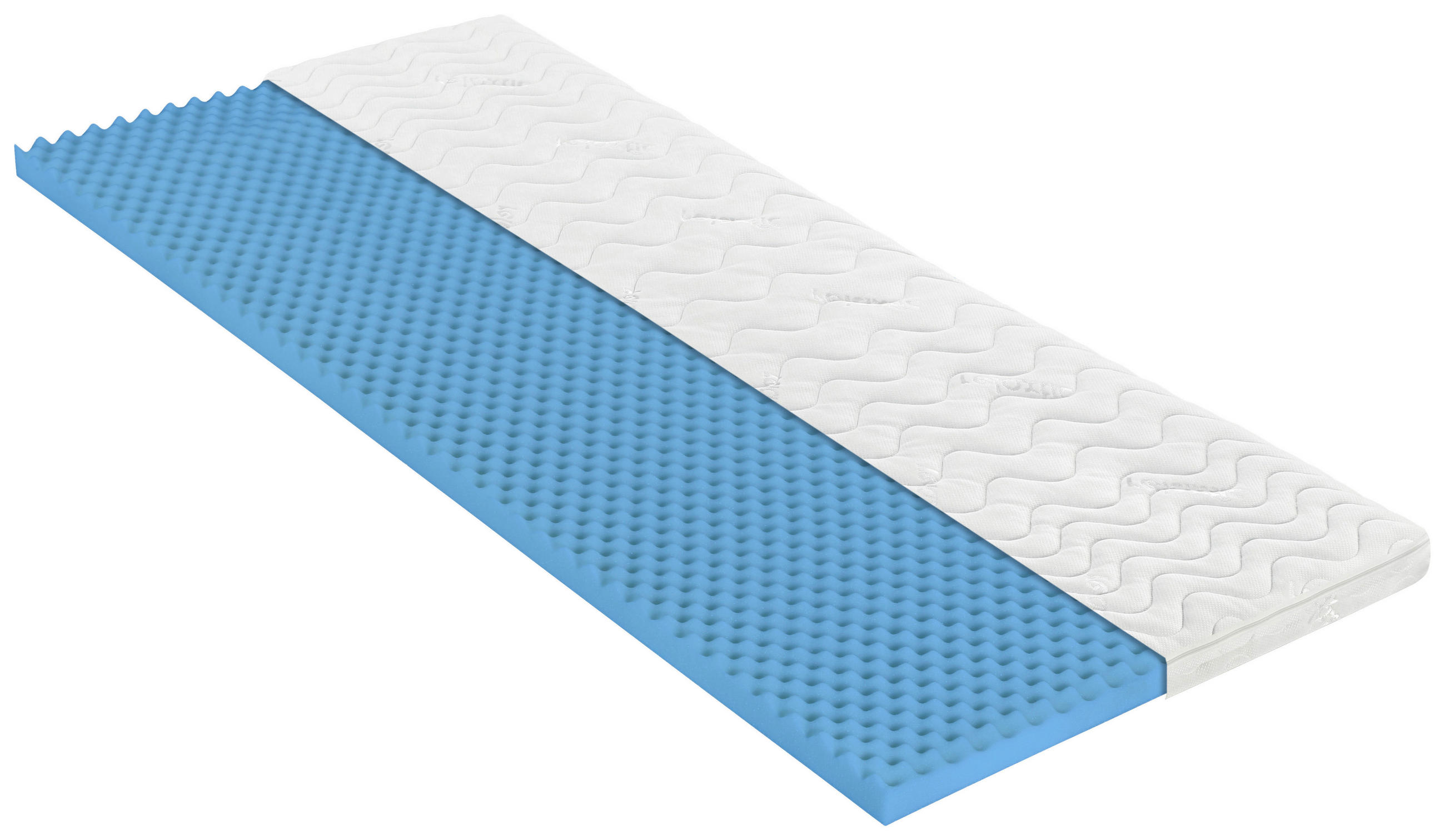 VRCHNÍ MATRACE, 90/200 cm - bílá, Basics, textil (90/200cm) - Sleeptex