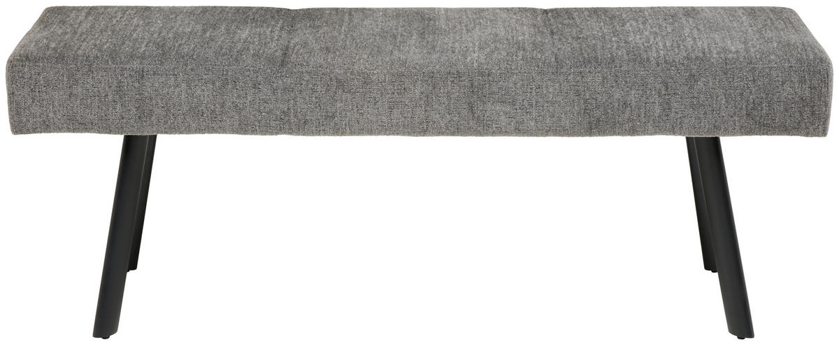 SITZBANK Metall, Textil Anthrazit  - Anthrazit/Schwarz, Konventionell, Textil/Metall (140/49/47cm) - MID.YOU