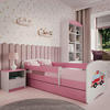 KINDER-/JUNIORBETT 80/160 cm  in Pink  - Pink/Birkefarben, MODERN, Holz/Holzwerkstoff (80/160cm) - MID.YOU