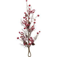 DÍSZÁG - piros, Basics, műanyag (56cm)