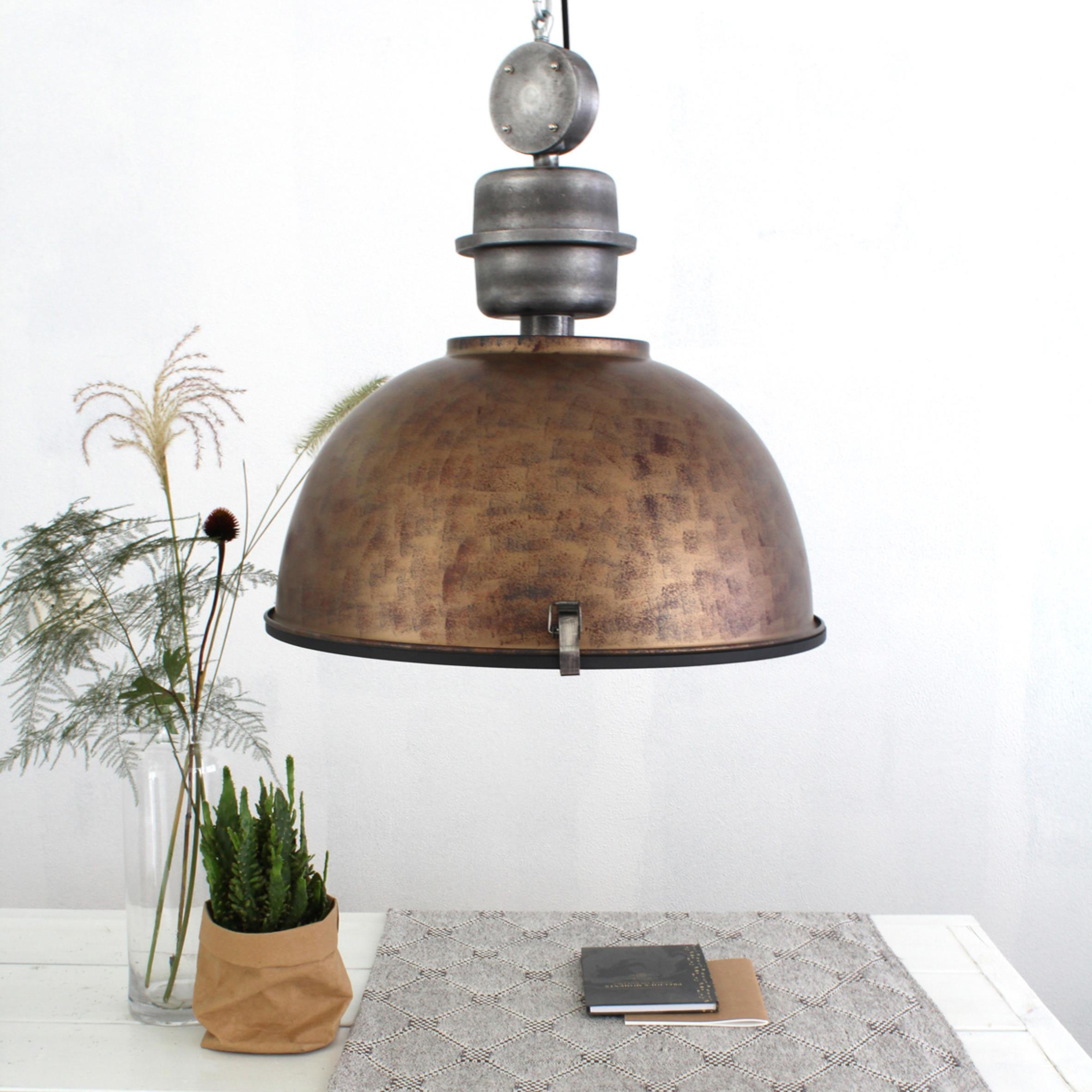 PENDELLEUCHTE 52/153/52 cm  - Braun, Trend, Glas/Metall (52/153/52cm)
