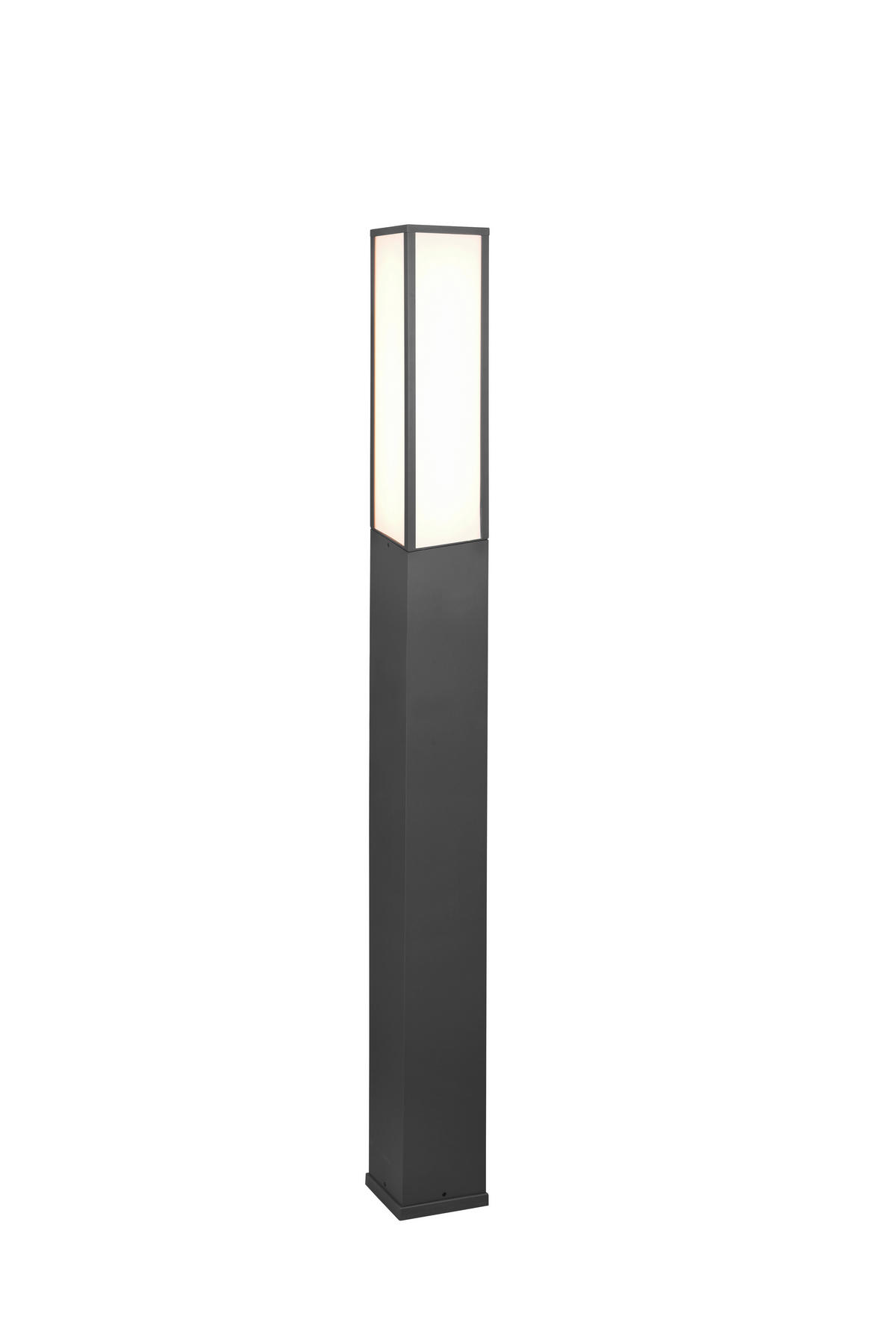 WEGELEUCHTE - Weiss/Anthrazit, Design, Kunststoff/Metall (15/15/155cm) - Trio Leuchten