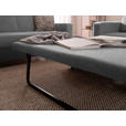 3-SITZER-SOFA  in Flachgewebe Grau  - Chromfarben/Grau, Design, Textil/Metall (195/83/85cm) - Xora