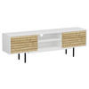 LOWBOARD Kyoto  in 160/50,5/35 cm  - Weiss/Schwarz, Design, Holzwerkstoff (160/50,5/35cm) - Livetastic