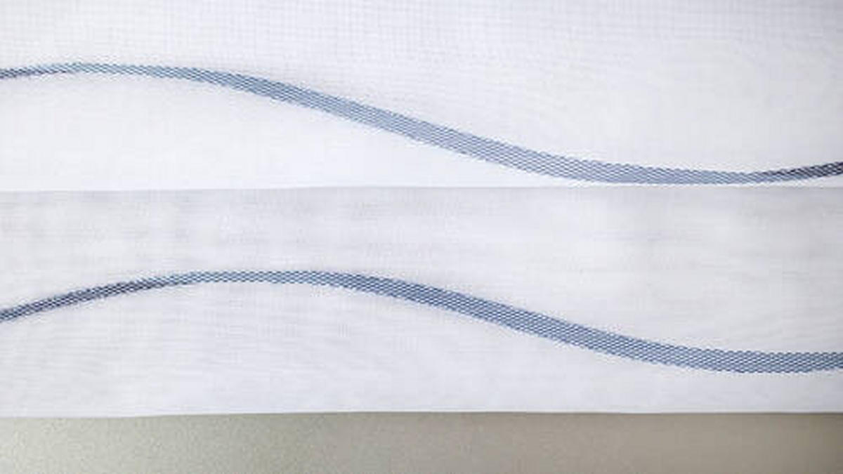 TKANINA ZA ZAVJESE plava, bijela - bijela/plava, Basics, tekstil (290cm)