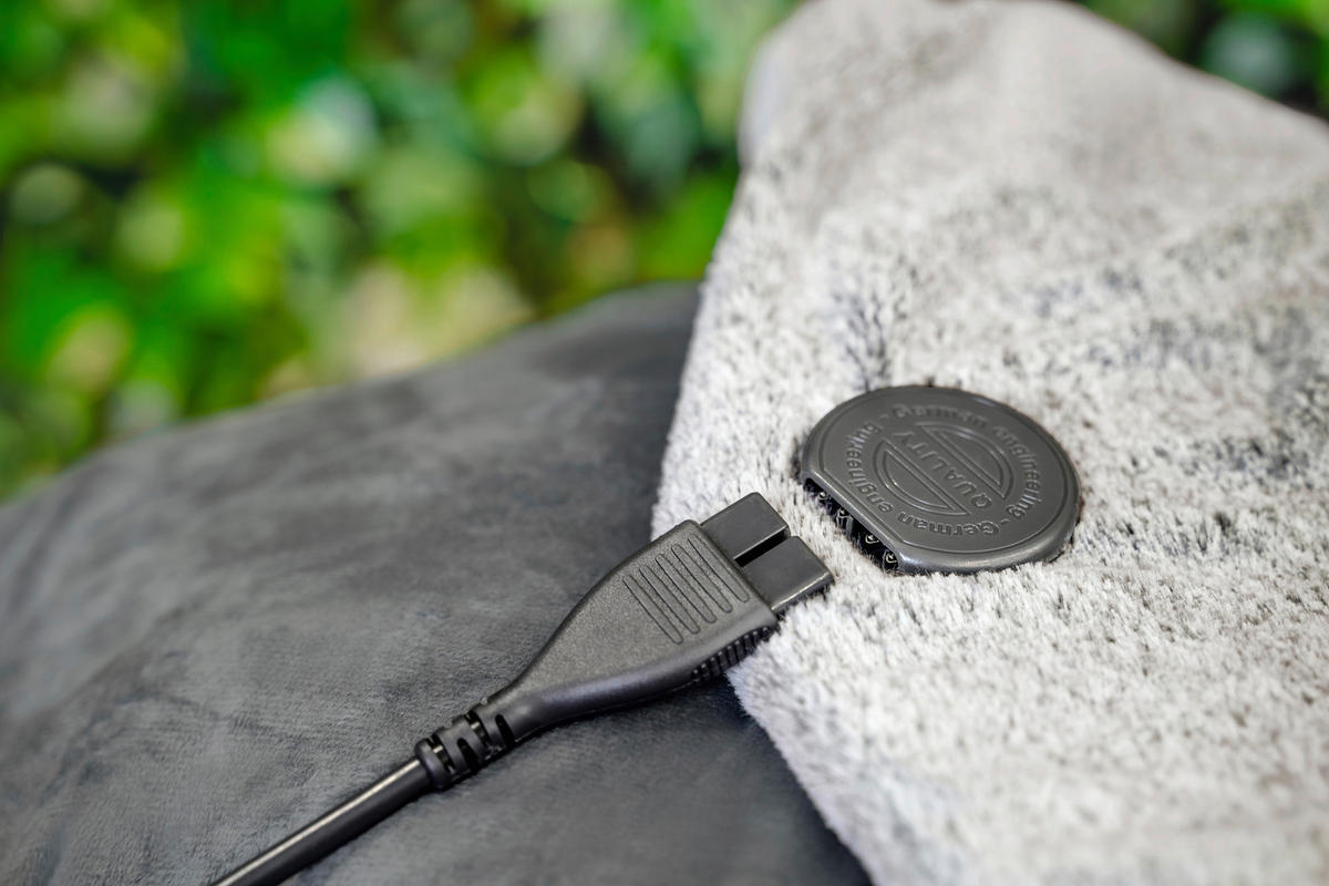 HEIZDECKE Green Planet 180/130 cm  - Grau, Kunststoff (180/130cm)