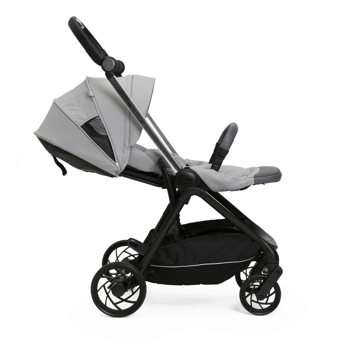 BUGGY One4ever Lounge  - Grau, Basics, Textil/Metall (51/99-109/78cm) - Chicco