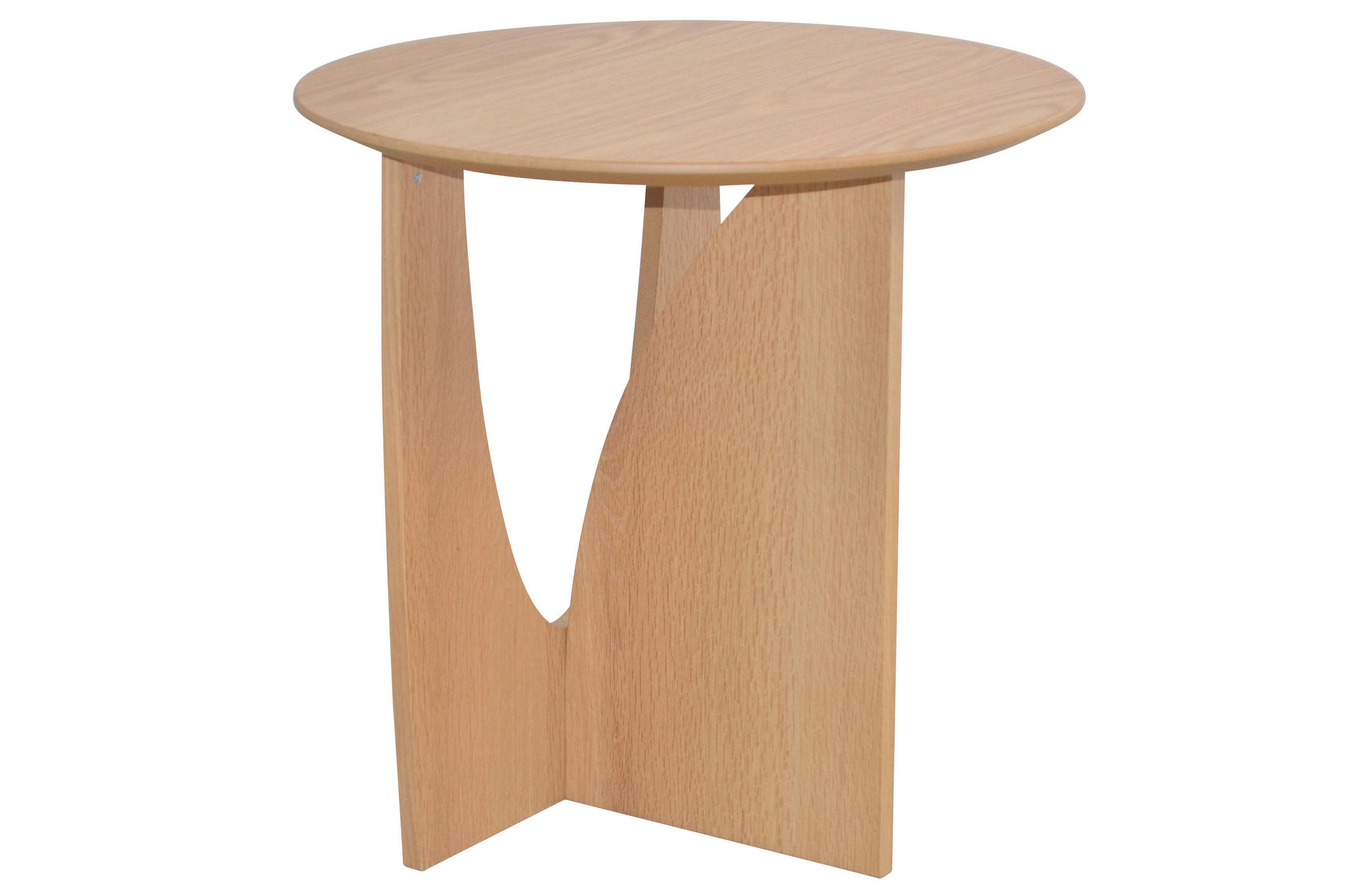BEISTELLTISCH 50/50/51 cm furniert Eichefarben rund  - Eichefarben, Design, Holzwerkstoff (50/50/51cm) - MID.YOU