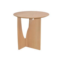 BEISTELLTISCH 50/50/51 cm furniert Eichefarben rund  - Eichefarben, Design, Holzwerkstoff (50/50/51cm) - MID.YOU