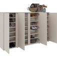 SCHUHSCHRANK  in 192,7/120/34 cm  - Kaschmir/Anthrazit, KONVENTIONELL, Holzwerkstoff/Kunststoff (192,7/120/34cm) - Xora