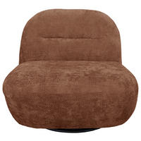 SESSEL in Struktur Terracotta  - Terracotta/Schwarz, Basics, Textil/Metall (85/74/85cm) - Livetastic