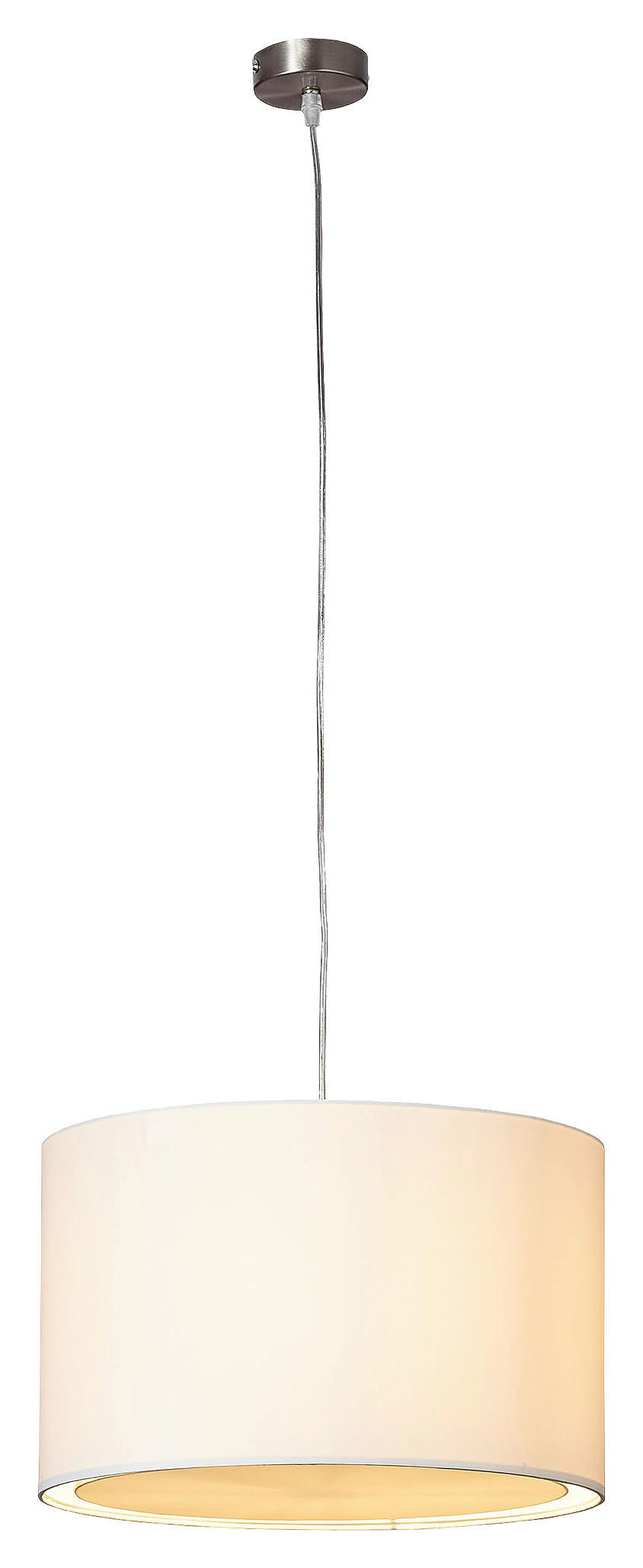 HÄNGELEUCHTE Clarie  - Weiß, Design, Textil/Metall (40/100cm)