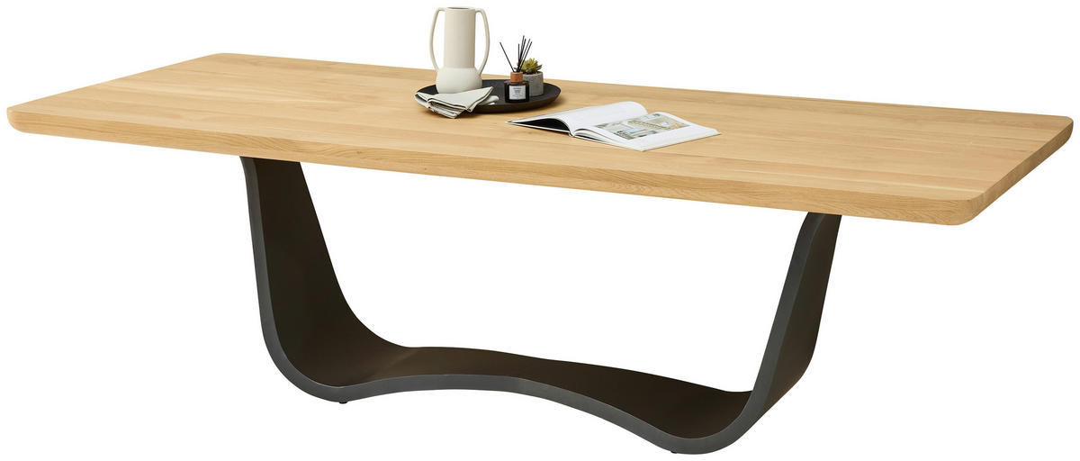 ESSTISCHHolz, Metall 260/100/75 cm   - Eichefarben/Anthrazit, Modern, Holz/Metall (260/100/75cm) - Livetastic