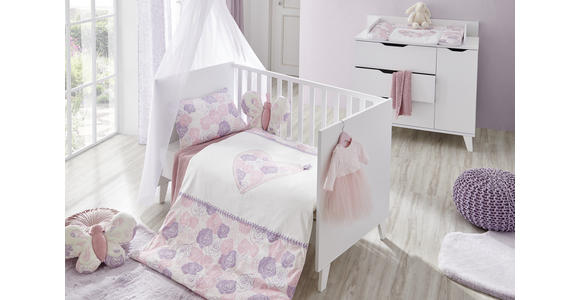 GITTERBETT Michi  143,4/78,9/76,6 cm   - Weiß, Trend, Holz/Holzwerkstoff (143,4/78,9/76,6cm) - My Baby Lou