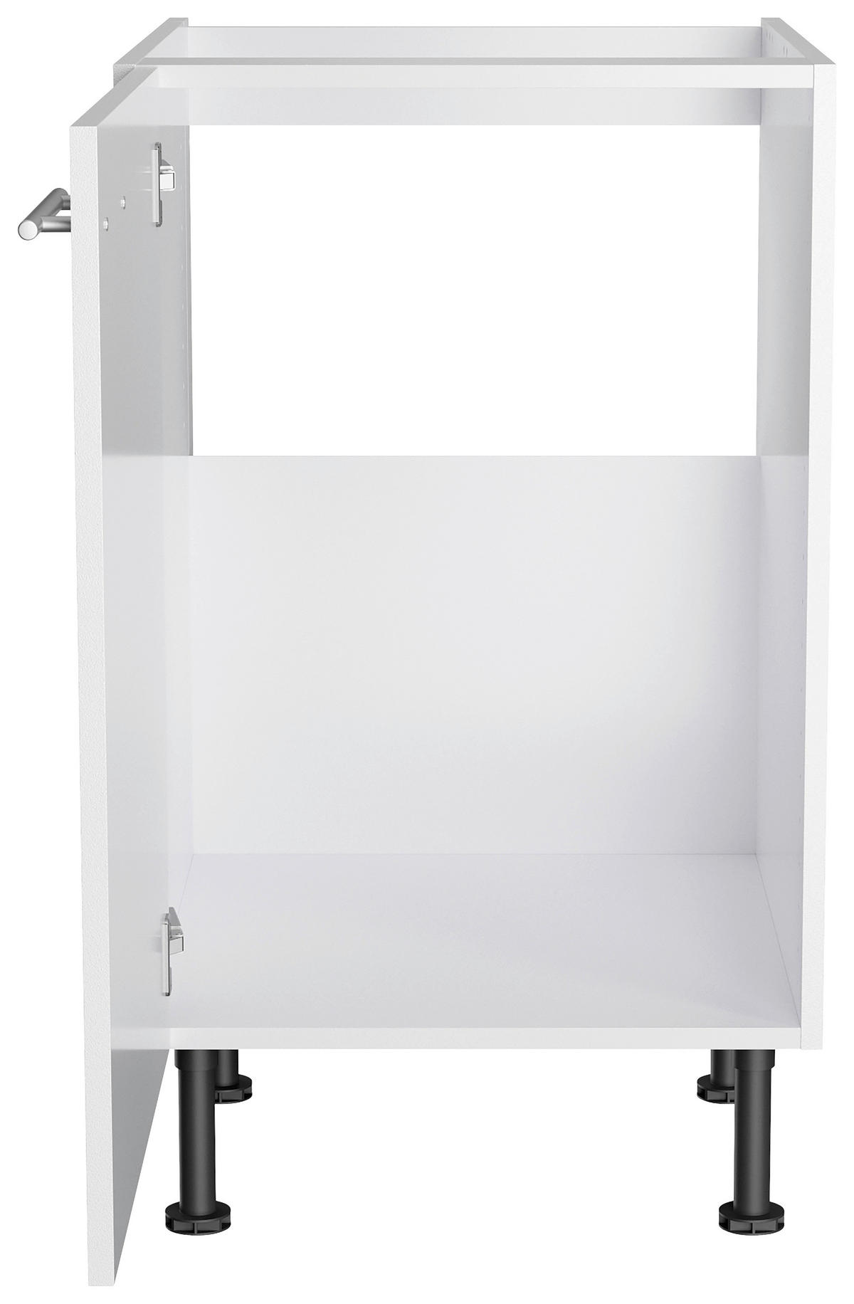 ECKKÜCHE 200/270 cm  in Weiß  - Edelstahlfarben/Anthrazit, Basics, Holzwerkstoff/Metall (200/270cm) - Optifit
