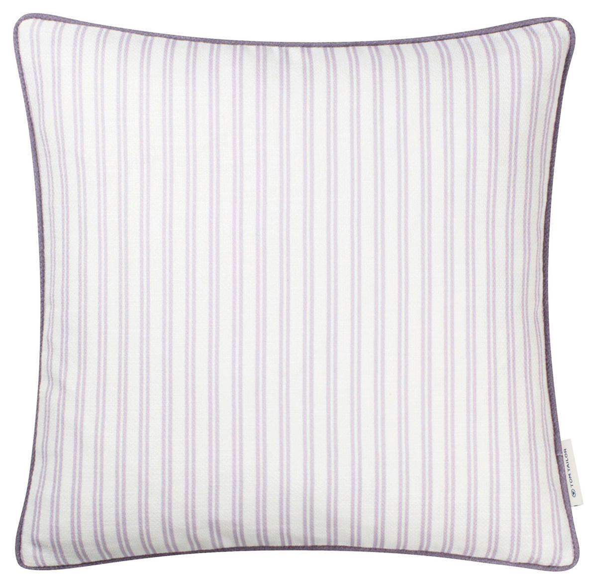 KISSENHÜLLE Little Stripes 45/45 cm  - Beige/Flieder, Konventionell, Textil (45/45cm) - Tom Tailor