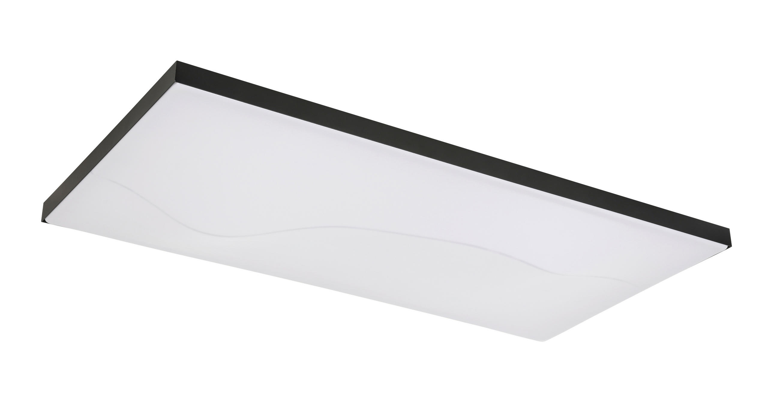 LED-DECKENLEUCHTE 60/30/10,5 cm - Schwarz, Design, Kunststoff/Metall (60/30/10,5cm) - Novel