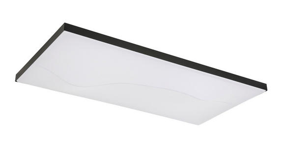 LED-DECKENLEUCHTE 60/30/10,5 cm   - Schwarz, Design, Kunststoff/Metall (60/30/10,5cm) - Novel