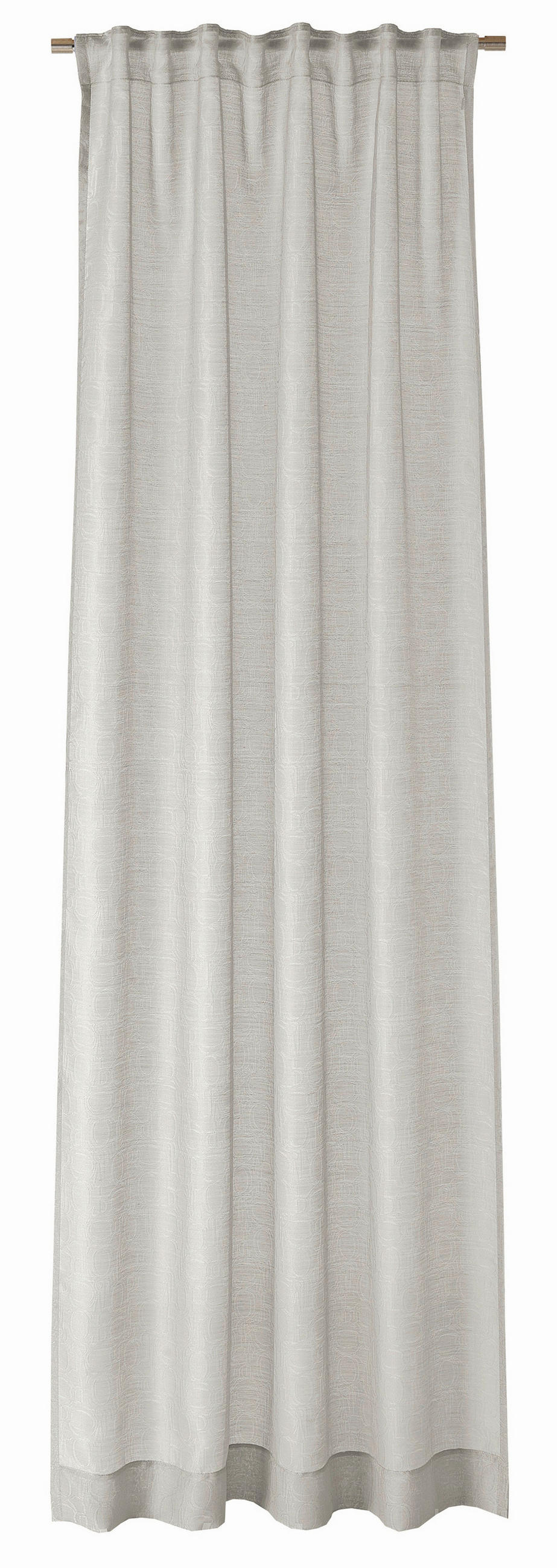 Joop! Fertigvorhang Ornament Allover Hellgrau 130x250 cm