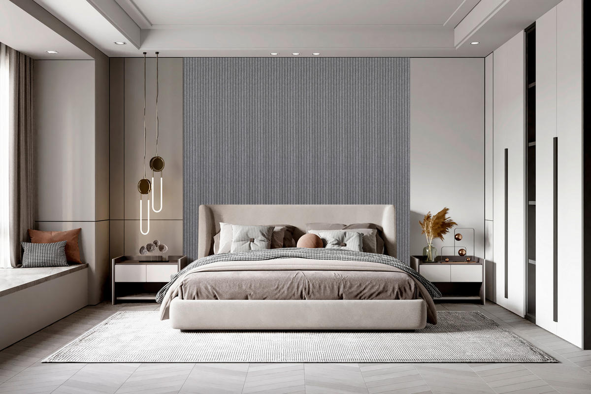 AKUSTIKPANEEL 20/240/1,8 cm  - Anthrazit, Basics, Kunststoff (20/240/1,8cm)