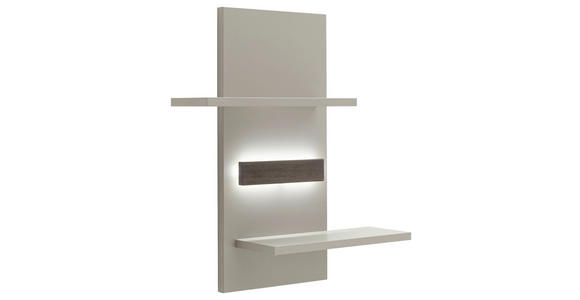 WANDBOARD  85/97/26 cm  - Eichefarben/Grau, Design, Holzwerkstoff (85/97/26cm) - Novel
