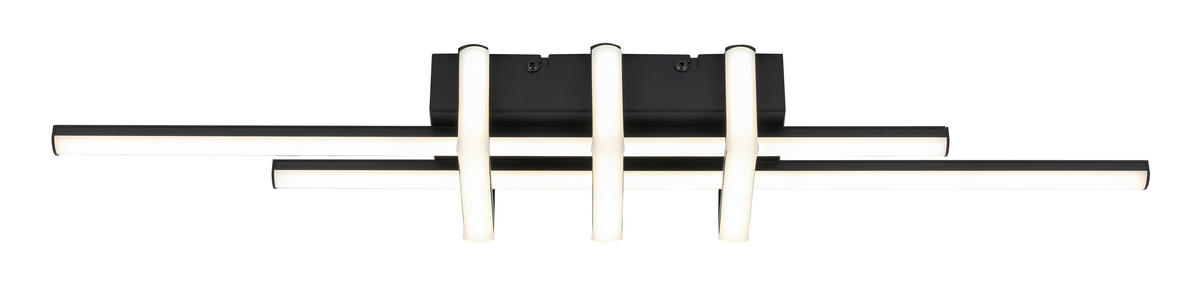 DECKENLEUCHTE    62/10,5/8 cm  - Schwarz, Trend, Kunststoff/Metall (62/10,5/8cm) - Collett's Monde