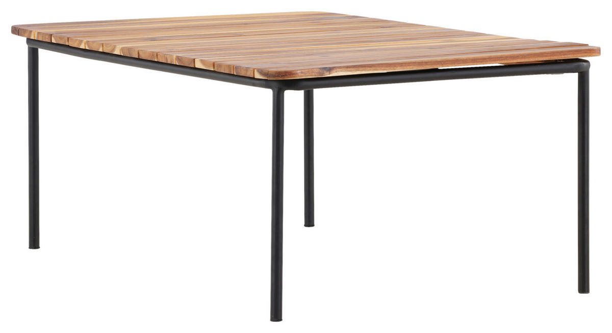 LOUNGETISCH 100/65/40 cm Holz, Metall  - Naturfarben, KONVENTIONELL, Holz/Metall (100/65/40cm) - Gardenson