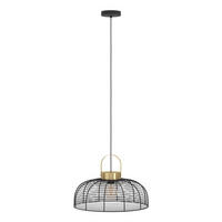 HÄNGELEUCHTE 45/110 cm  - Messingfarben/Schwarz, Design, Metall (45/110cm) - Eglo