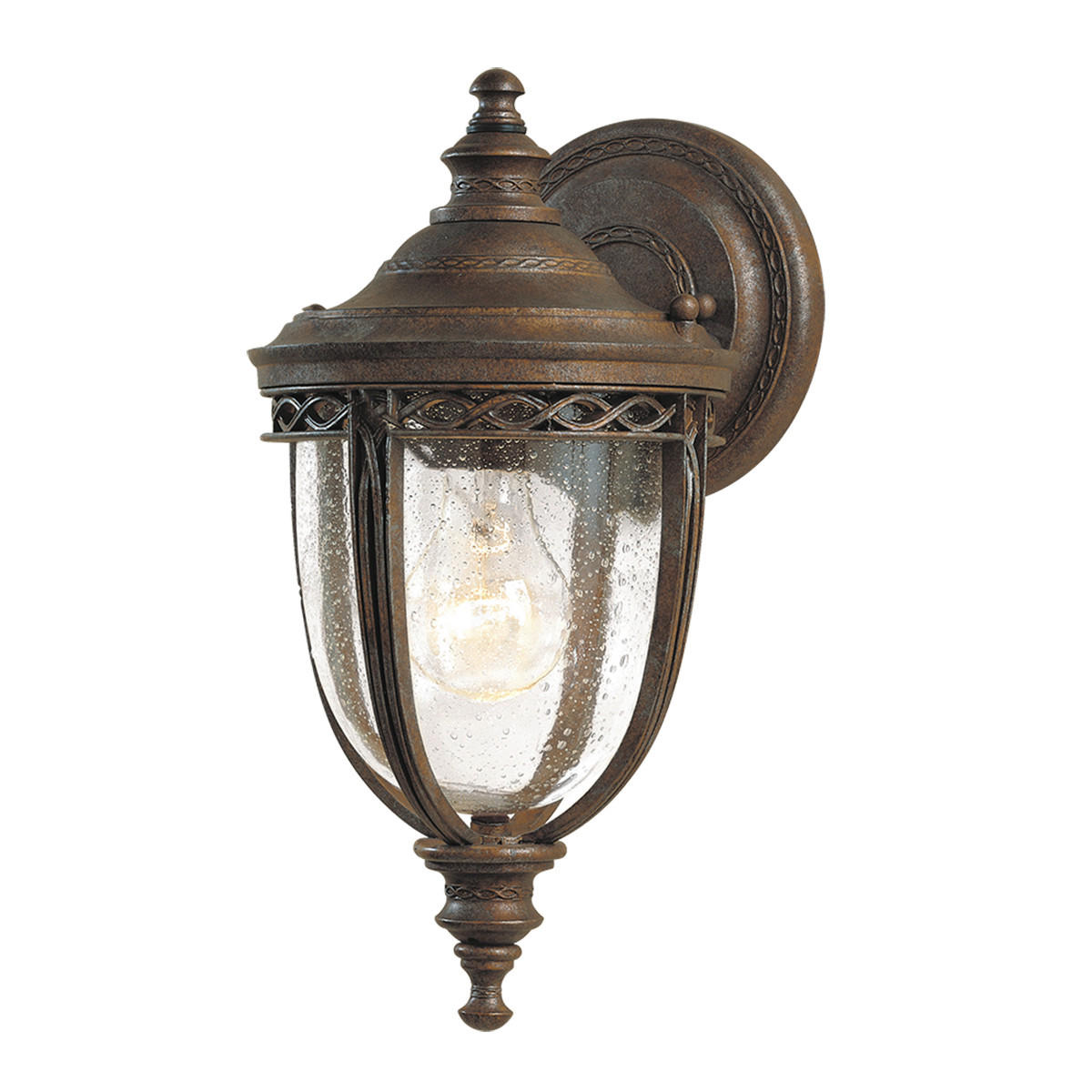 AUßENWANDLEUCHTE FE-EB2-S-BRB   - Bronzefarben, KONVENTIONELL, Glas/Metall (16.7/32.1/19.1cm) - Elstead Lighting