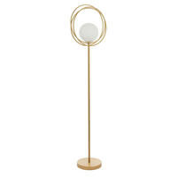 STEHLEUCHTE 41/155.6 cm    - Goldfarben/Opal, Design, Glas/Metall (41/155.6cm) - ENDON