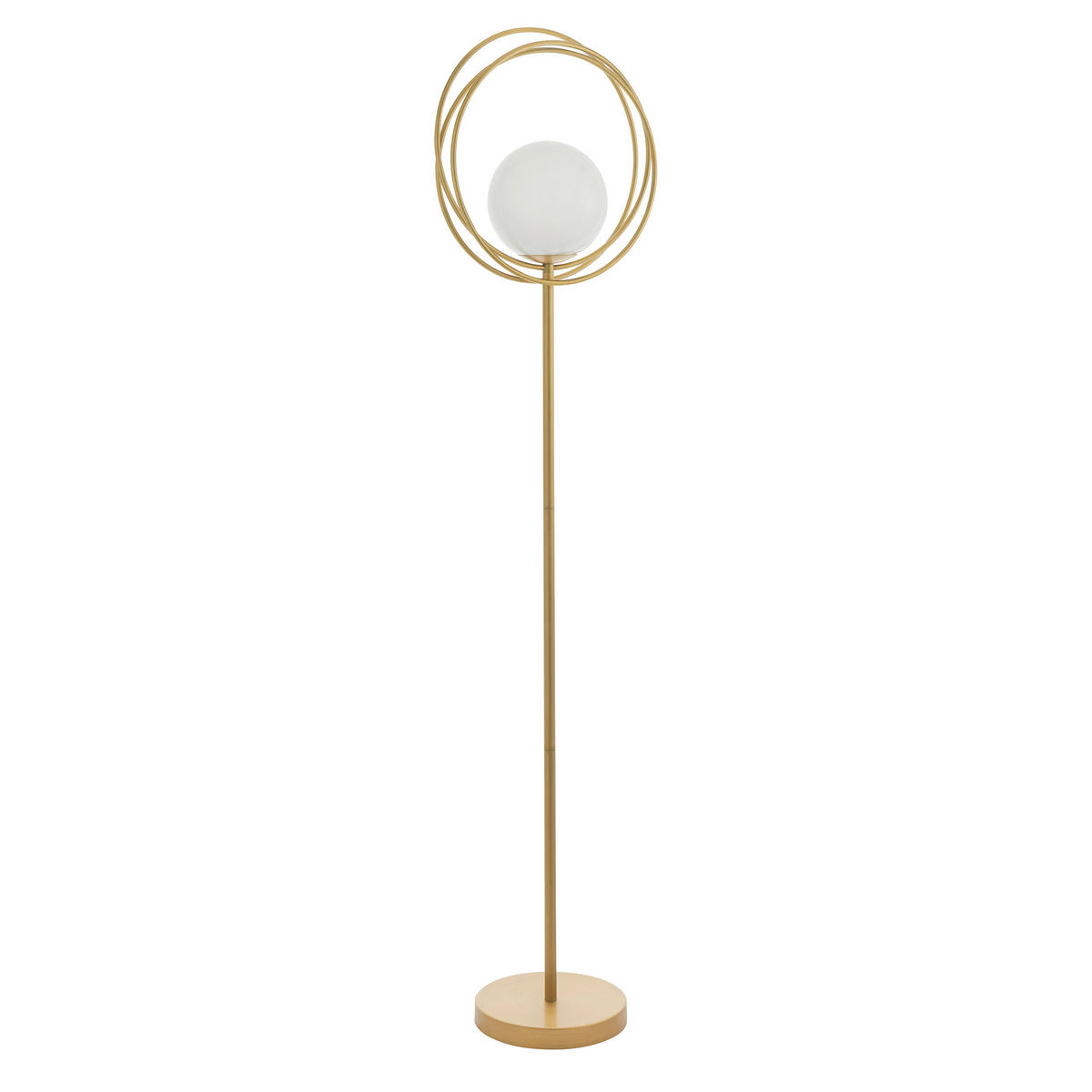 STEHLEUCHTE 41/155.6 cm    - Goldfarben/Opal, Design, Glas/Metall (41/155.6cm) - ENDON
