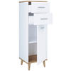 KOMMODE 32/97/28 cm  in Weiss, Eichefarben  - Weiss/Eichefarben, Modern, Holzwerkstoff/Metall (32/97/28cm) - MID.YOU