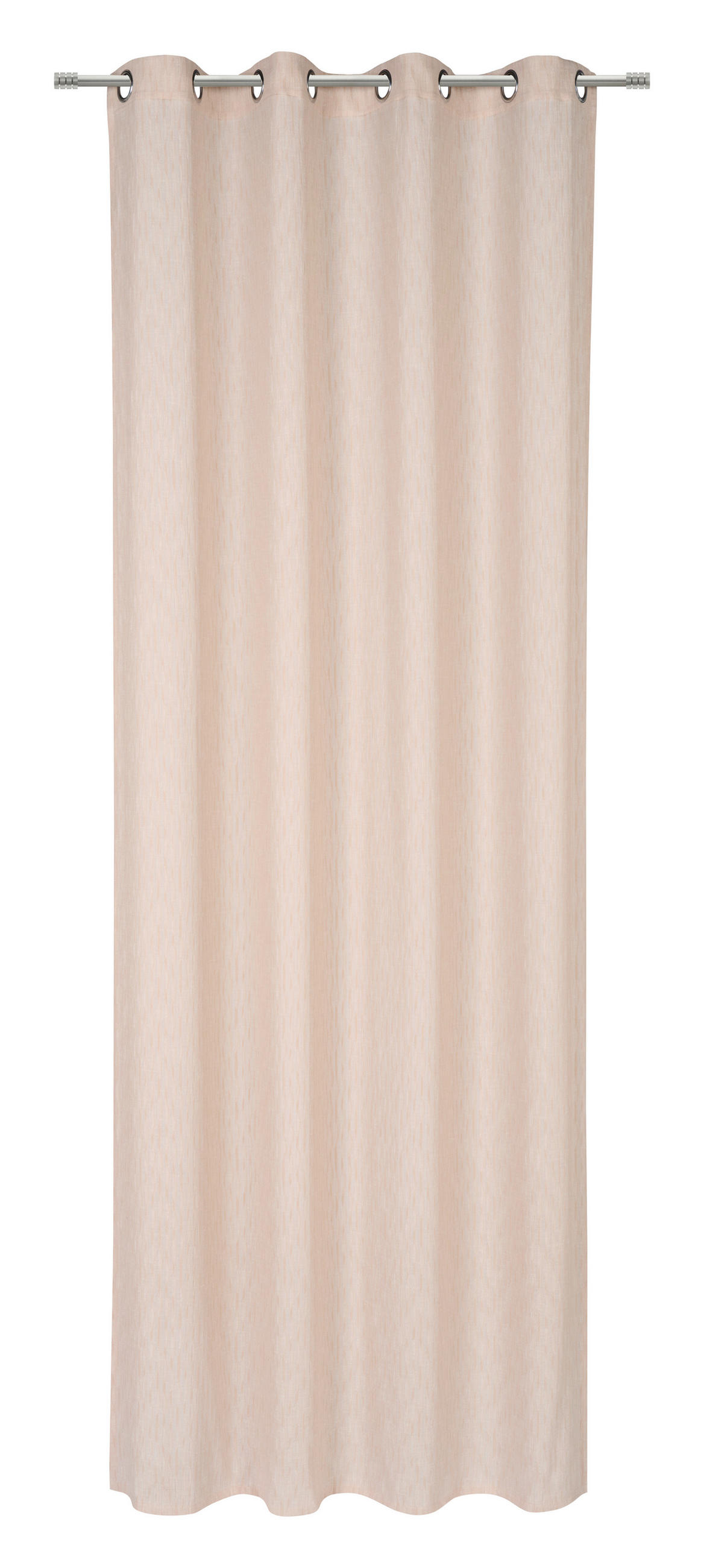 ZAVESA Z OBROČKI  pol prosojno   140/280 cm  - bež, Trendi, tekstil (140/280cm) - Esposa