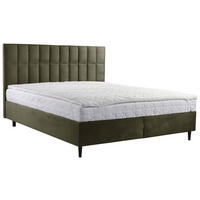BOXBETT 180/200 cm  in Dunkelgrün  - Dunkelgrün/Schwarz, KONVENTIONELL, Holz/Textil (180/200cm) - Boxxx