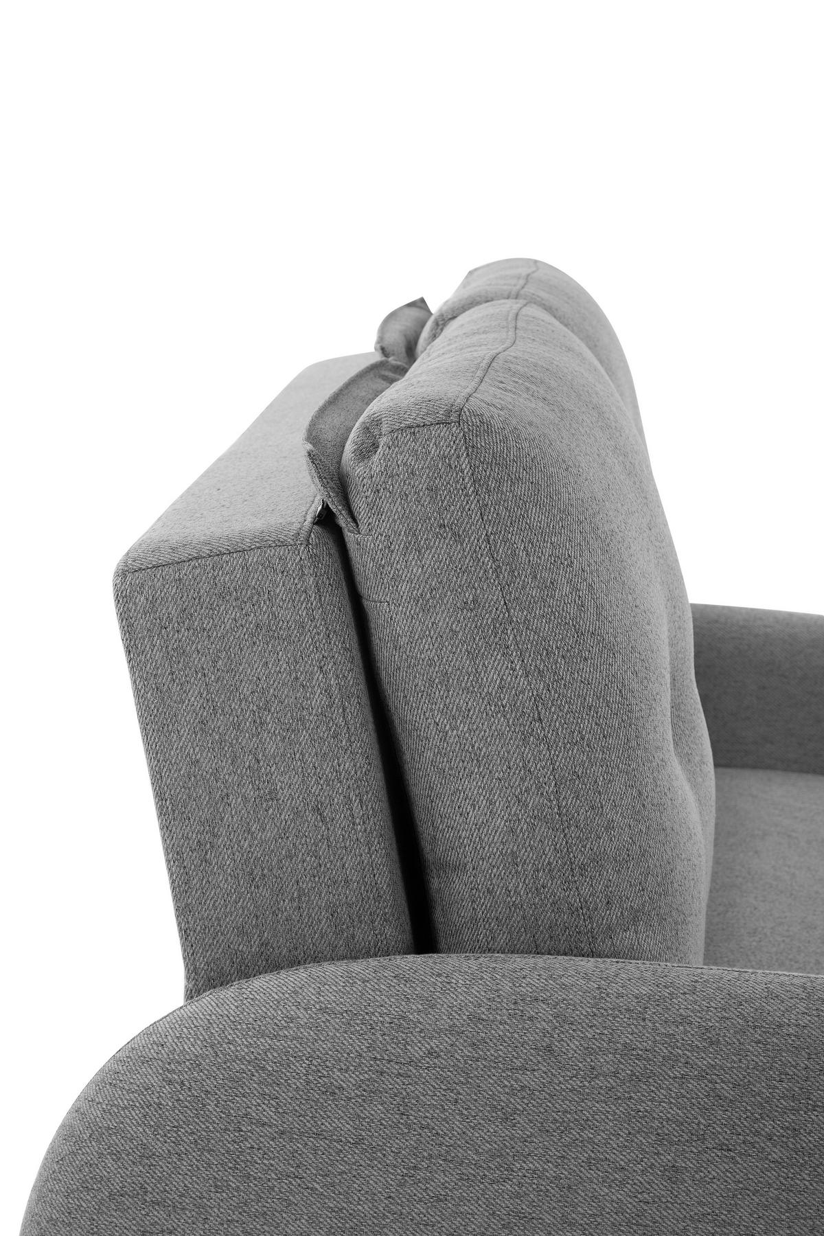 SCHLAFSOFA in Textil Dunkelgrau  - Dunkelgrau/Schwarz, Design, Kunststoff/Textil (140/94/95cm) - Livetastic