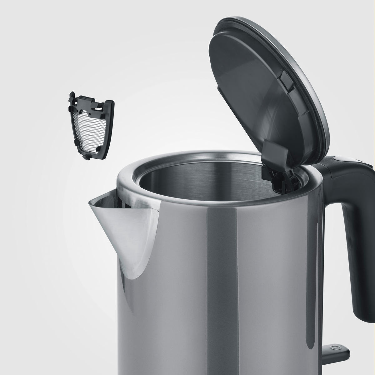 WASSERKOCHER 1 L  - Anthrazit, Basics, Metall (14/19,8/22,5cm) - Severin