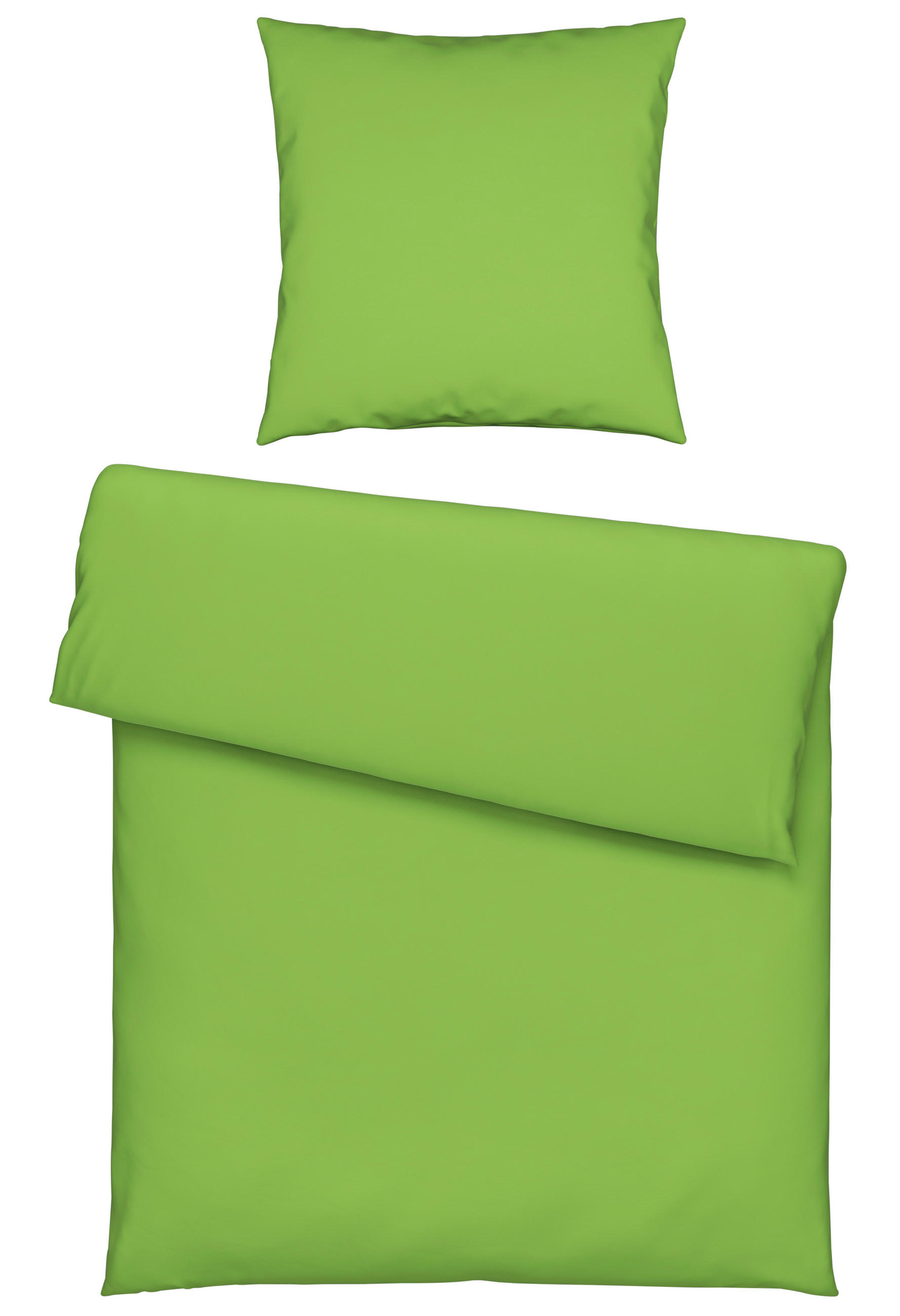 BETTWÄSCHE 135/200 cm Renforcé  - Limette, KONVENTIONELL, Textil (135/200cm) - Bio:Vio