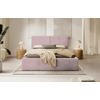 POLSTERBETT Lattenrost, Bettkasten 180/200 cm  in Rosa  - Schwarz/Rosa, MODERN, Holz/Textil (180/200cm) - MID.YOU